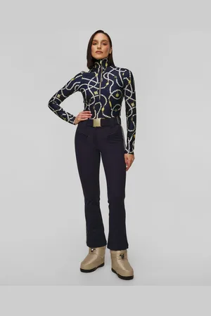 Goldbergh Pantalon de ski en cuir avec passepoil Paloma