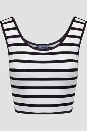 Vilebrequin Top de bain tankini rayé Frost