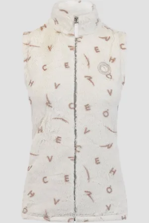 Chervo Gilet en fourrure pour femmes Paprica