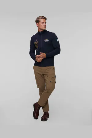 Aeronautica Militare Pantalon cargo kaki pour hommes
