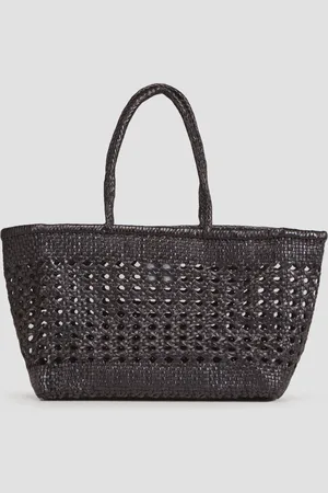 Dragon Diffusion Sac panier en cuir tressé Cannage Max