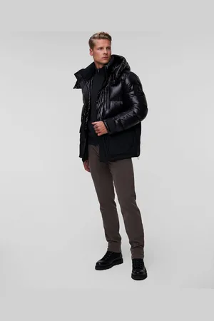 Moose Knuckles Doudoune noire pour hommes Adams Peak Jacket