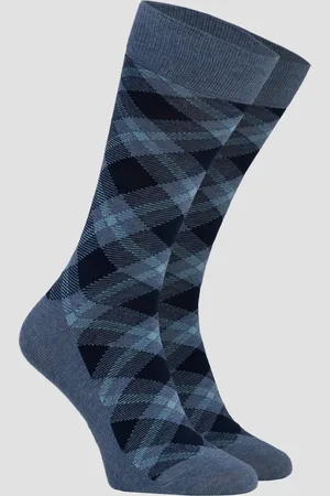 Burlington Chaussettes pour hommes Tartan