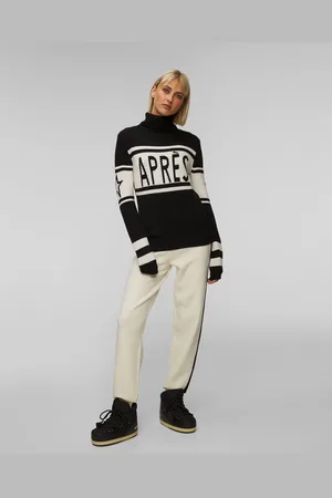 Perfect Moment Pull en laine noir pour femmes Apres