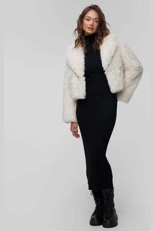 Stand Studio Veste en fourrure blanche pour femmes Samara Jacket