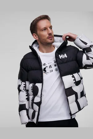 Helly Hansen Veste isolée noire et blanche pour hommes Active Puffy