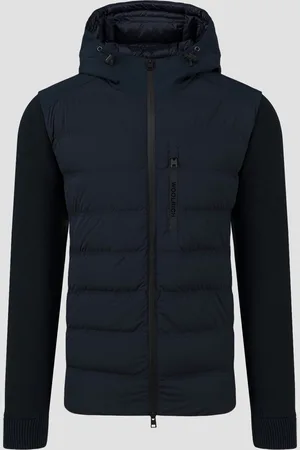 Woolrich Veste hybride noire pour hommes Bering Hybrid