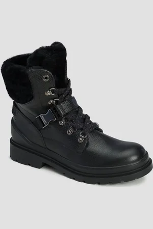 Bogner Chaussures en cuir à crampons noires pour femmes St. Moritz S 20