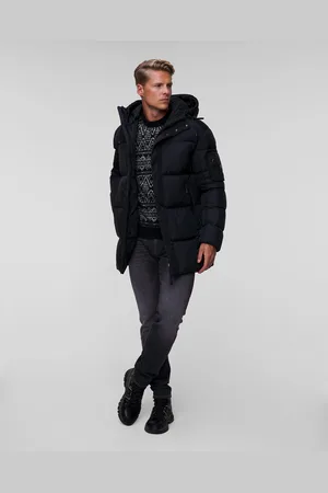 Bogner Doudoune longue noire pour hommes Jones-D1