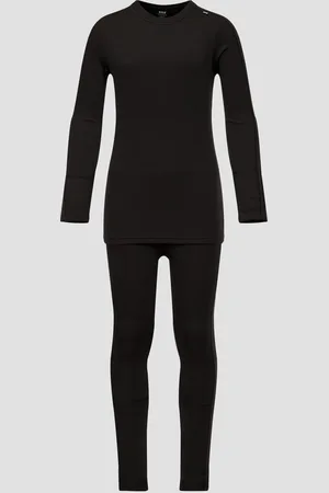 Helly Hansen Set de sous-vêtements noirs pour enfants Lifa Merino Midweight Set