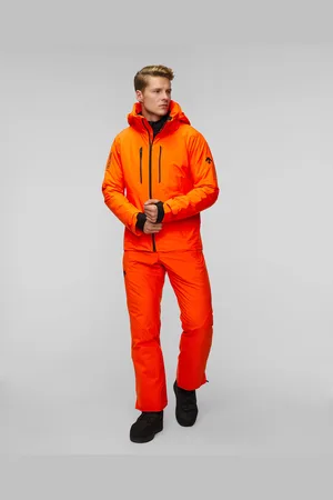Descente Veste de ski pour hommes Straight Line