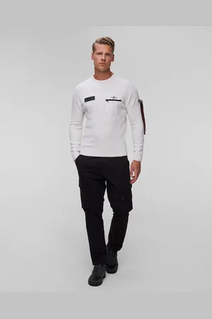 Aeronautica Militare Pull blanc pour hommes