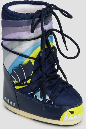 Moon Boot Bottes de neige bleu marine pour enfants Icon Dragon