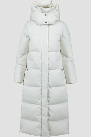 Woolrich Doudoune blanche pour femmes Aurora Long Parka