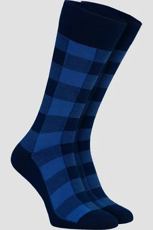 Burlington Chaussettes en laine pour hommes Buffalo Check