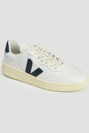 Veja Chaussures en cuir blanches pour hommes V-90