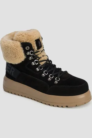 Bogner Chaussures en peau de mouton noires pour femmes Antwerp L 17