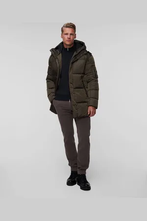 Bogner Doudoune longue kaki pour hommes Jones-D1