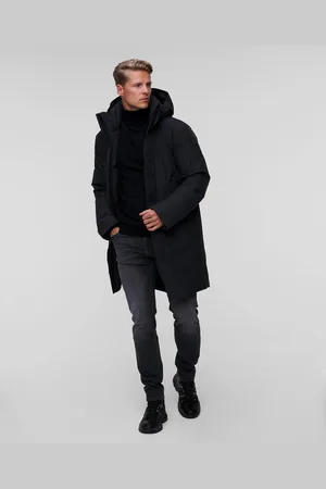 J Lindeberg Veste parka en duvet noire pour hommes J.Lindeberg Alon