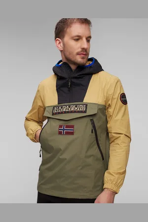 Napapijri Veste verte, beige et noire pour hommes Rainforest Wb