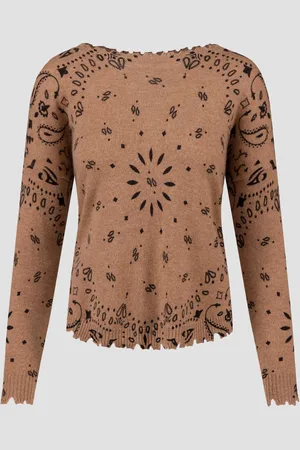 KUJTEN Pull en cachemire Mela Bandana