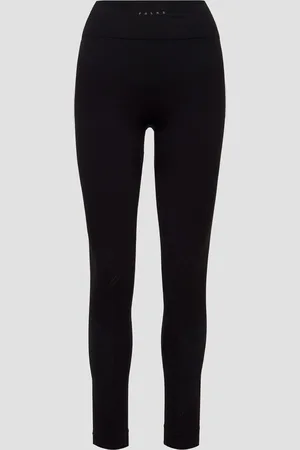 Falke Leggings de yoga noirs pour femmes Yoga