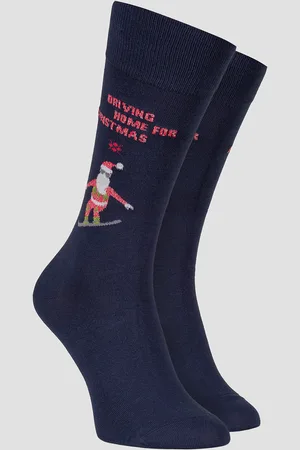 Burlington Chaussettes de Noël pour hommes Snowboarding Santa