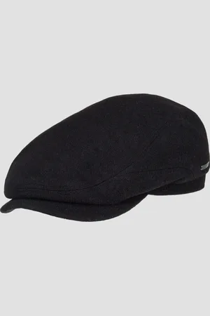 Stetson Casquette noire pour hommes Driver Cap Wool Cashmere