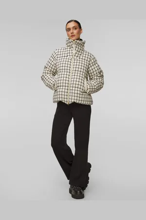 Varley Veste en laine pour femmes Eugene Check Short Puffer