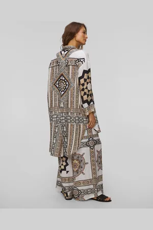 Camilla Robe en lin pour femmes Tile Style