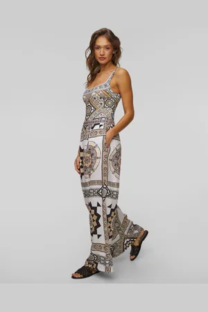 Camilla Pantalon en lin pour femmes Tile Style