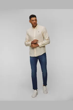 Alberto Pantalon en denim pour hommes Slim