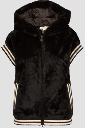 Sportalm Gilet en fausse fourrure avec capuche