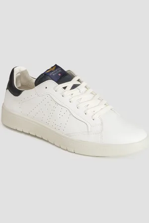 Aeronautica Militare Chaussures en cuir blanches pour femmes
