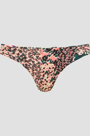 Maaji Bas de maillot de bain réversible pour femmes Tropical Leaves Sublimity