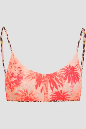 Maaji Haut de maillot de bain réversible pour femmes Coral Panther Lanai