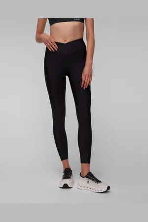 Casall Leggings taille haute noirs pour femmes Overlap High Waist Tights
