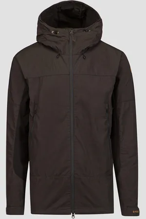Fjällräven Veste de trekking noire et grise pour hommes Abisko Lite Trekking Jacket M