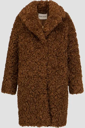 Stand Studio Manteau de fourrure pour femme Camille Cocoon