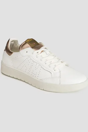 Aeronautica Militare Chaussures en cuir blanches pour femmes