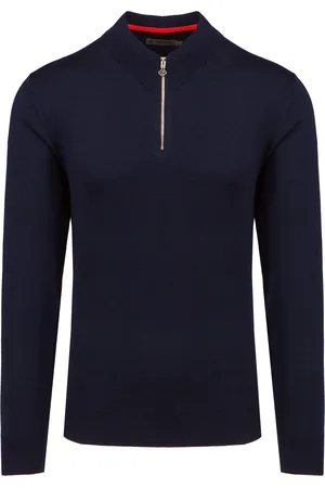 G/FORE Pull en laine PLAITED MERINO WOOLQUARTER ZP