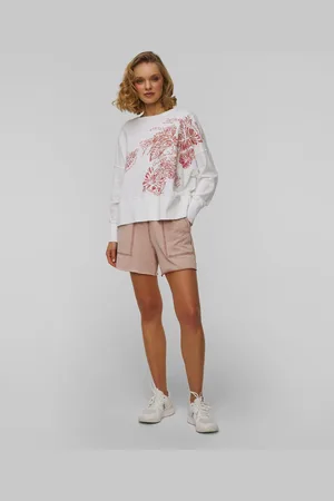 Deha Sweat-shirt imprimé en coton organique pour femmes