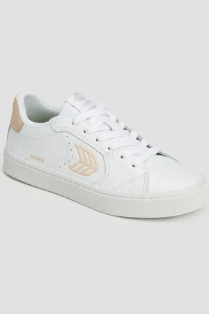 CARIUMA Sneakers pour femmes Salvas White Leather Sand Logo