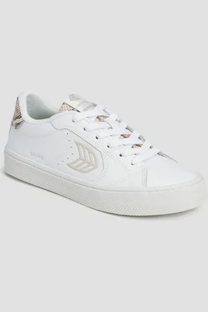 CARIUMA Sneakers pour femmes Salvas White Leather Snake Skin