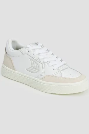 CARIUMA Sneakers en cuir pour femmes Valley White Leather Ice Suede