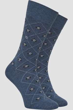 Burlington Chaussettes bleues pour hommes Snapshots