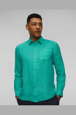 Vilebrequin Chemise en lin pour hommes Caroubis