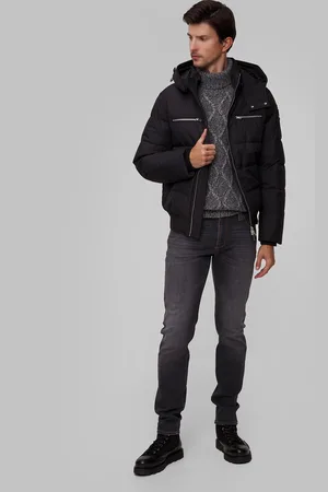 Moose Knuckles Doudoune noire pour hommes Cloud Bomber Neoshear