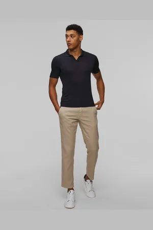 Gran Sasso Polo en soie pour hommes