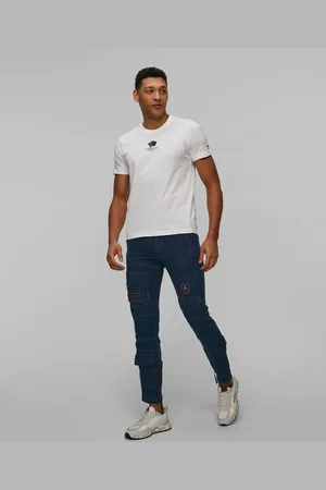 Aeronautica Militare Pantalon cargo en denim pour hommes